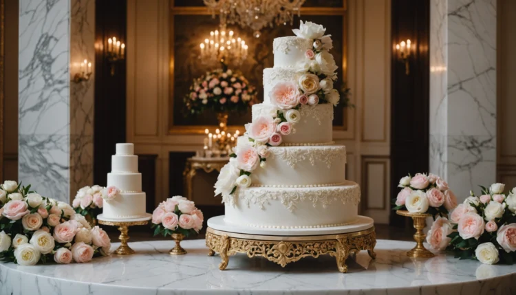 gateau de mariage de luxe