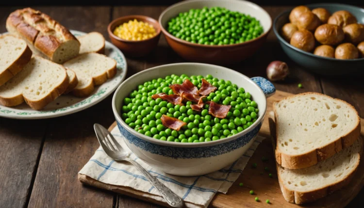 petits pois au lard