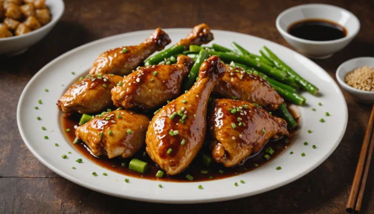 poulet mariné sauce soja miel