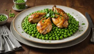 poulet au petits pois
