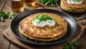 gâteau de pommes de terre à la poêle